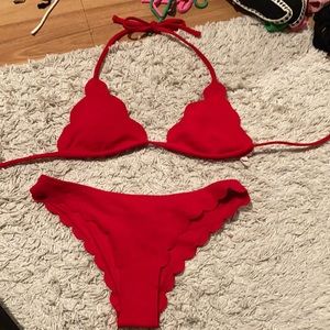 Nasty Gal Scalloped Bikini